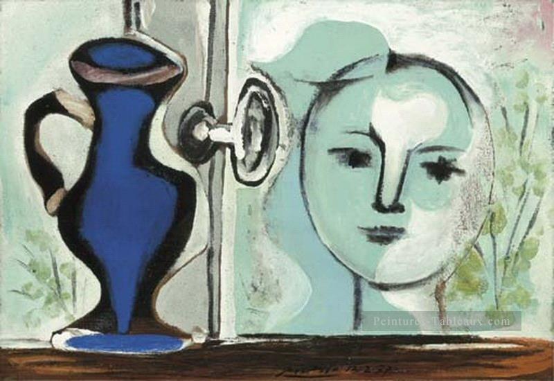 Tete devant la fenetre 1937 cubiste Pablo Picasso Peintures à l'huile